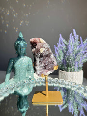 Amethyst cluster with calcite and jasper Healing crystals 2769